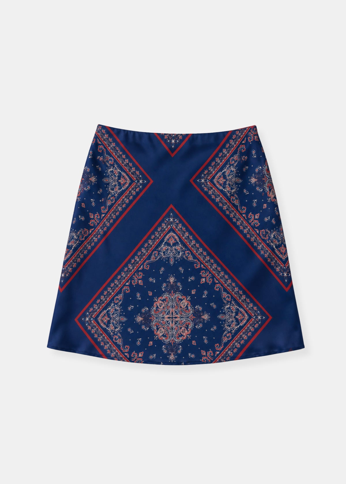 ARTS&SCIENCE skirt navy 花柄 AVIVA MINI SKIRT | MARINER'S BANDANA– Slate